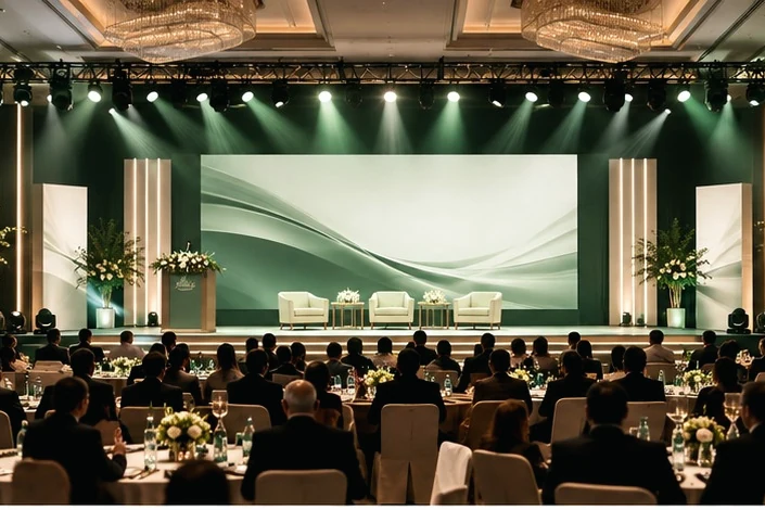 Illustrative corporate conference setting