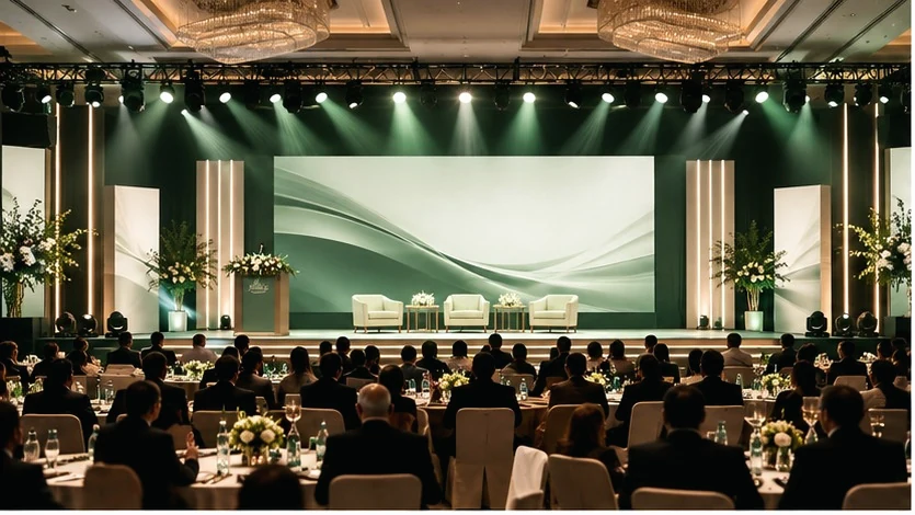 Illustrative event setting for corporate events