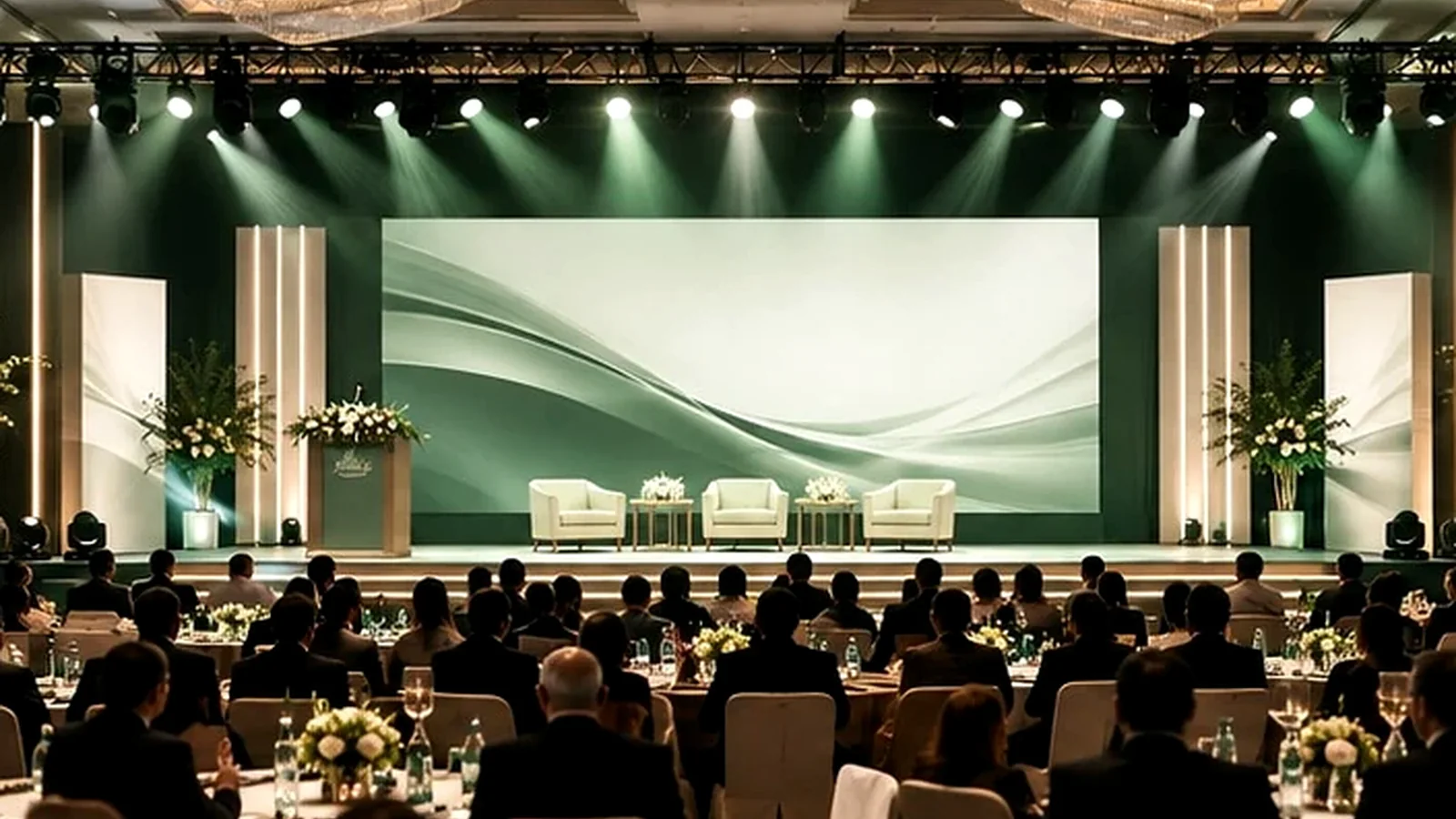 Illustrative event environment for mice experiences with purpose
